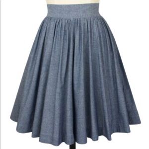 Trashy Diva Chambray Gathered mini skirt